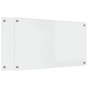 vidaXL Πίσω Πάνελ Κουζίνας Διαφανές 90 x 50 cm σκληρυμένο γυαλί