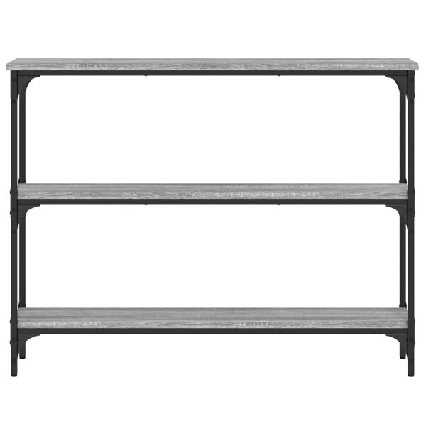 vidaXL Τραπέζι Κονσόλα Γκρι Sonoma 100x22,5x75 εκ. Επεξεργασμένο Ξύλο