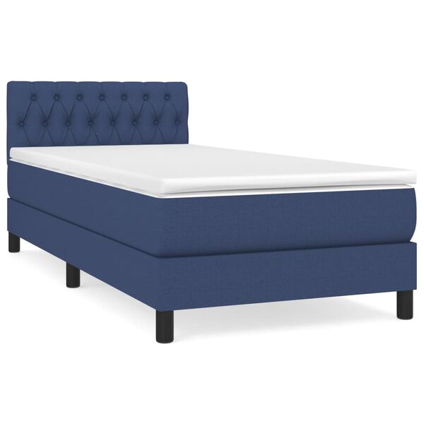 vidaXL &Kappa;&rho;&epsilon;&beta;ά&tau;&iota; Boxspring &mu;&epsilon; &Sigma;&tau;&rho;ώ&mu;&alpha; &Mu;&pi;&lambda;&epsilon; 90x190 &epsilon;&kappa;.&Upsilon;&phi;&alpha;&sigma;&mu;ά&tau;&iota;&nu;&omicron;