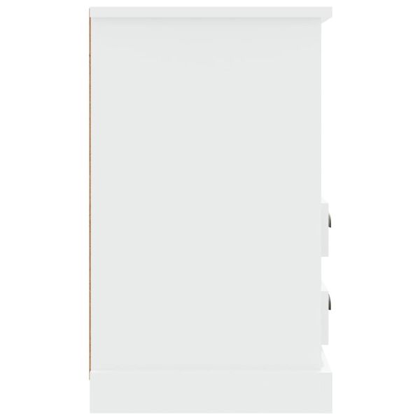 vidaXL Κομοδίνο Γυαλιστερό Λευκό 43 x 36 x 60 εκ.