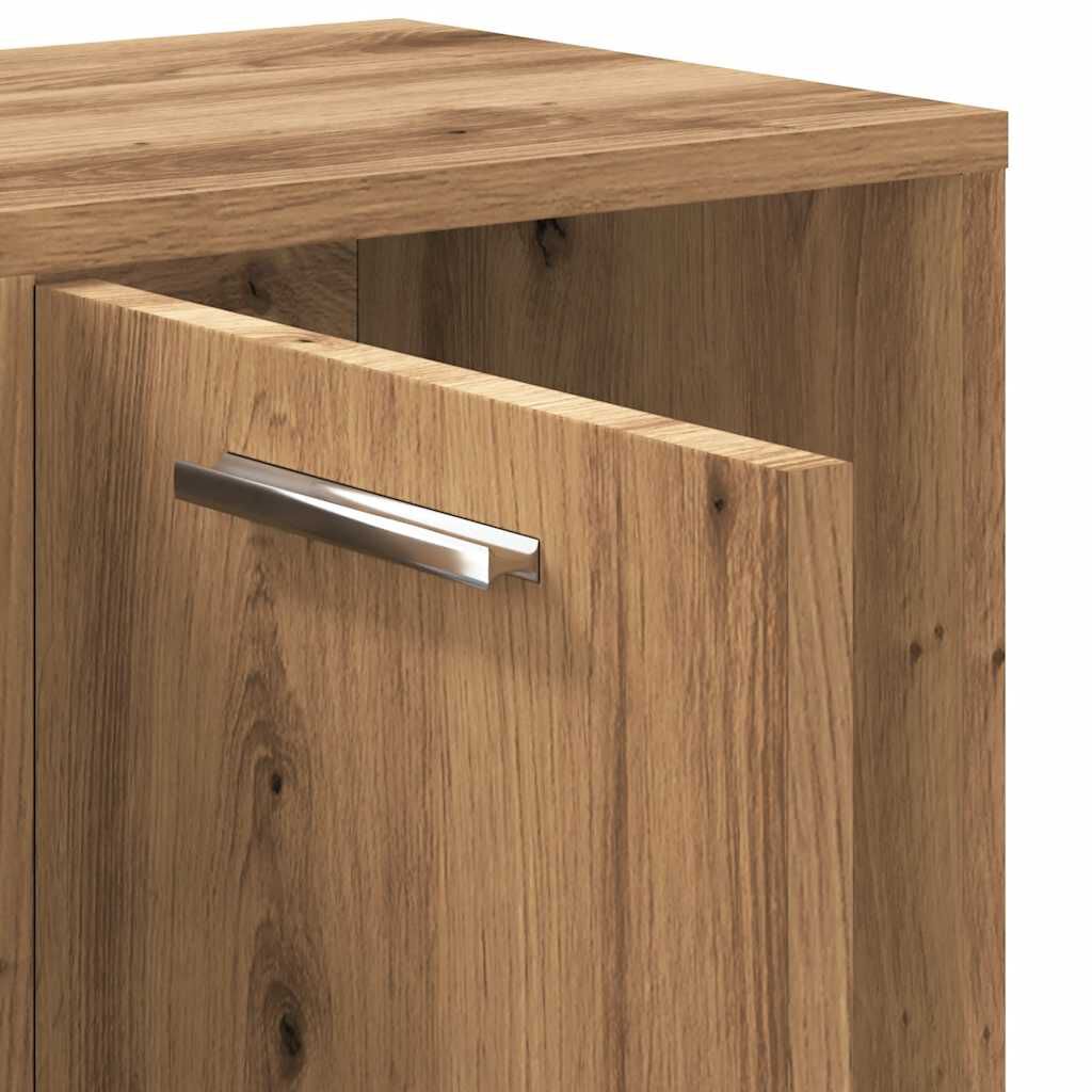 vidaXL Βιβλιοθήκη Τεχνίτης Δρυς 90x28x90 εκ. Επεξεργασμένο Ξύλο