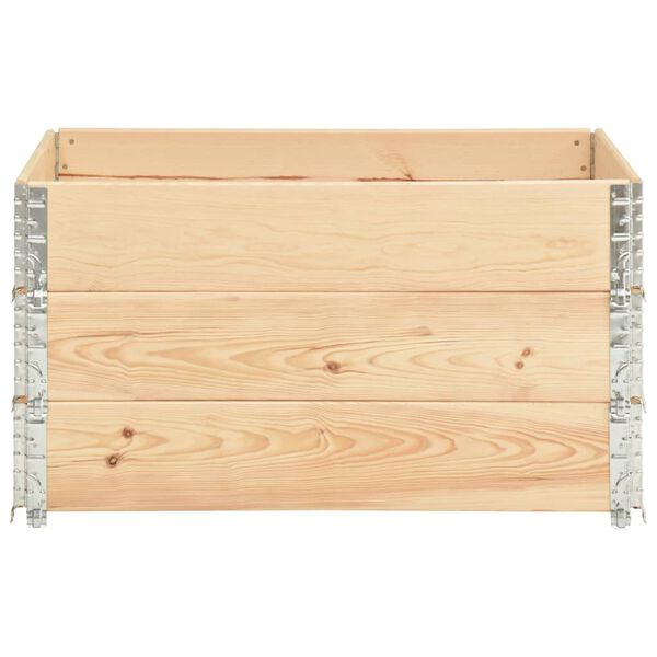 vidaXL Κολάρα Παλέτας 3 τεμ. 50 x 100 εκ. από Μασίφ Ξύλο Πεύκου