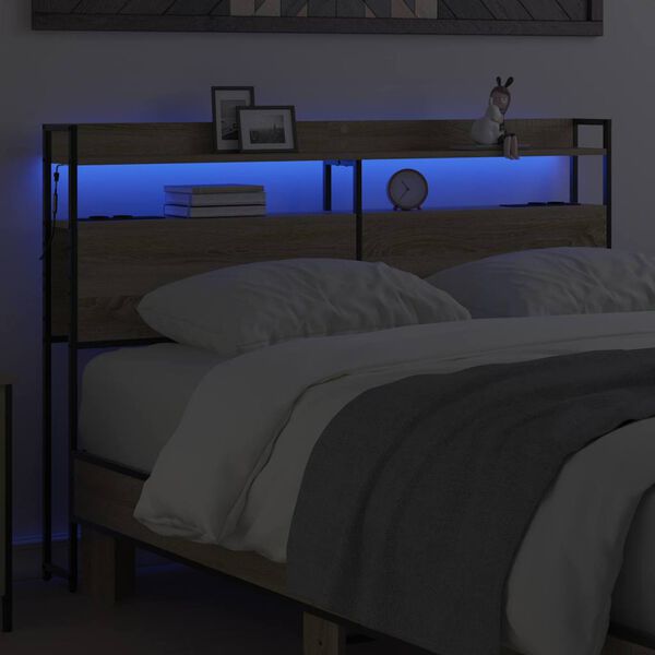 vidaXL &Kappa;&epsilon;&phi;&alpha;&lambda;ά&rho;&iota; &Alpha;&pi;&omicron;&theta;ή&kappa;&eta;&sigmaf; &mu;&epsilon; &rho;ά&phi;&iota; Sonoma &Delta;&rho;&upsilon;&sigmaf; 160 cm &Epsilon;&pi;&epsilon;&xi;&epsilon;&rho;&gamma;&alpha;&sigma;&mu;έ&nu;&omicron; &xi;ύ&lambda;&omicron;