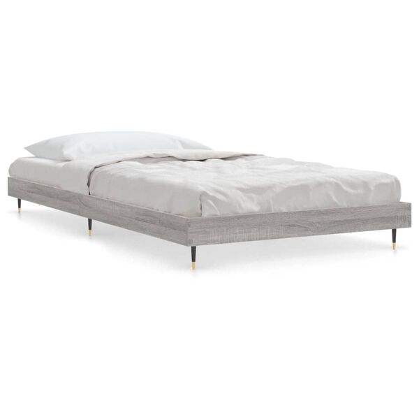 vidaXL Πλαίσιο Κρεβατιού Γκρι Sonoma 100x200 εκ. Επεξεργασμένο Ξύλο
