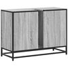 vidaXL Ντουλάπι Μπάνιου Νιπτήρα Γκρι Sonoma 80 x 33 x 60εκ. Επεξ. Ξύλο