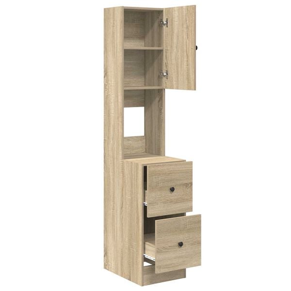vidaXL Ντουλάπα Κουζίνας Μπεζ 35 x 50 x 180 εκ. Επεξεργασμένο ξύλο