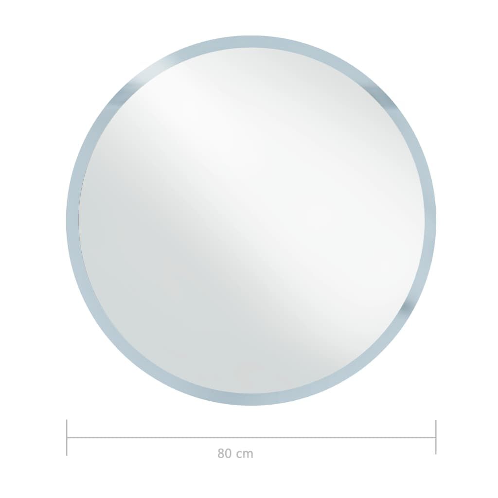 vidaXL Καθρέφτης Μπάνιου με LED 80 εκ.