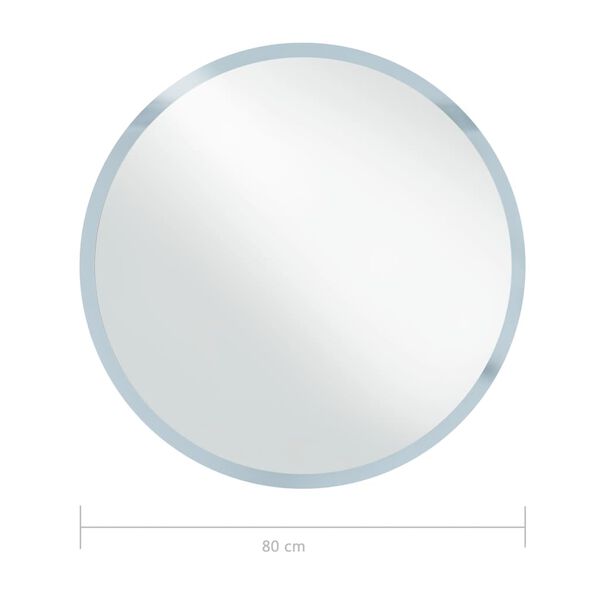 vidaXL Καθρέφτης Μπάνιου με LED 80 εκ.