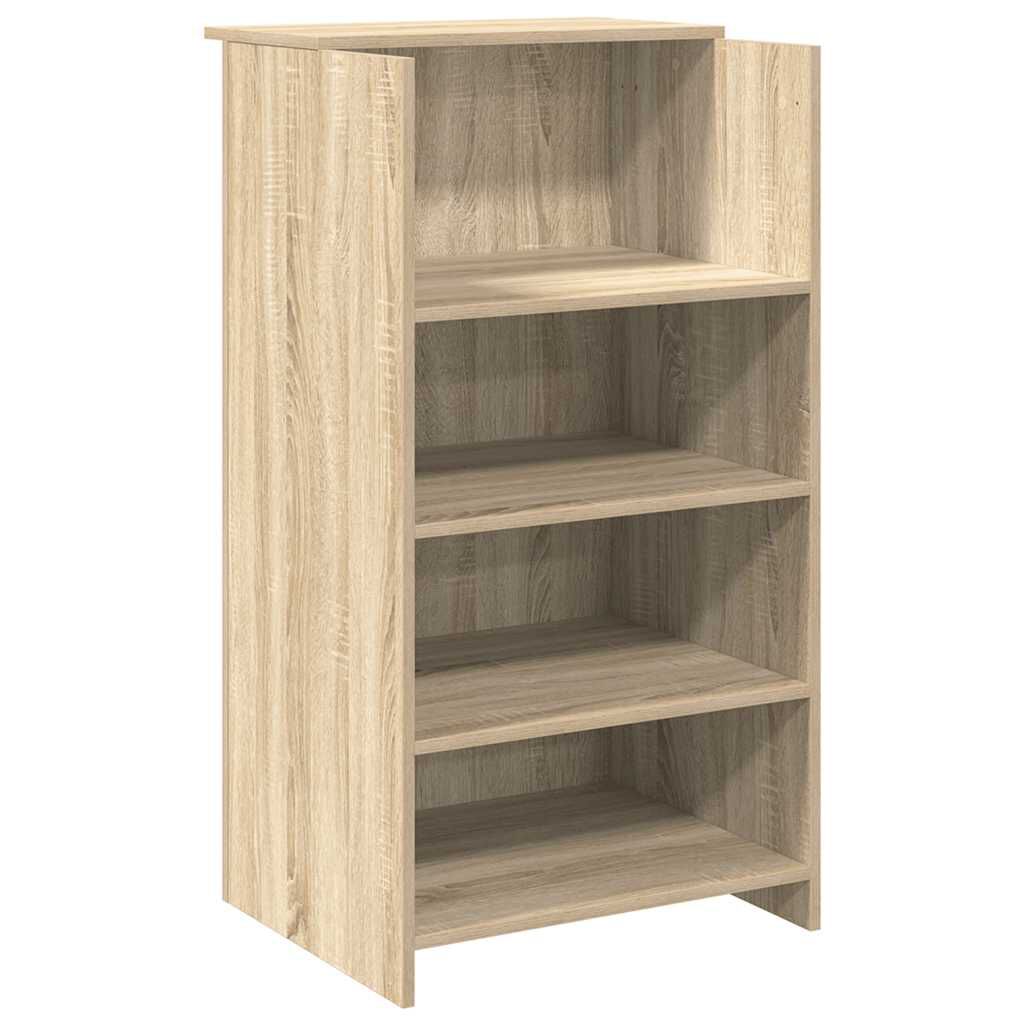 vidaXL Γραφείο υποδοχής Sonoma Δρυς 155x50x103,5εκ. Επεξεργασμένο Ξύλο