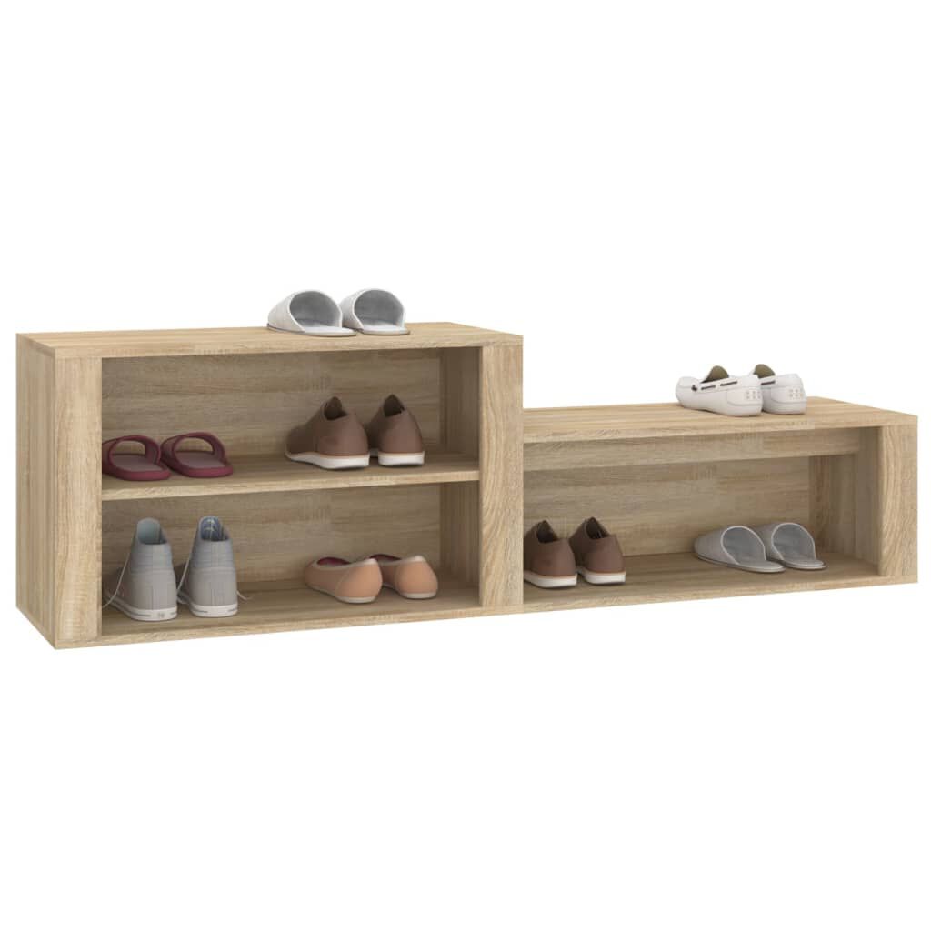 vidaXL Παπουτσοθήκη Sonoma Δρυς 150x35x45 εκ. από Επεξεργασμένο Ξύλο