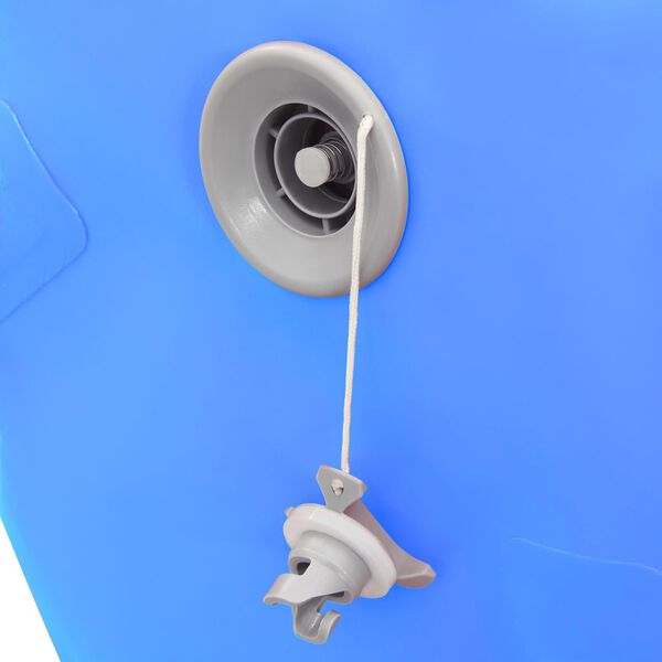 vidaXL Κύλινδρος Γυμναστικής Φουσκωτός Μπλε 100 x 60 εκ. PVC & Τρόμπα