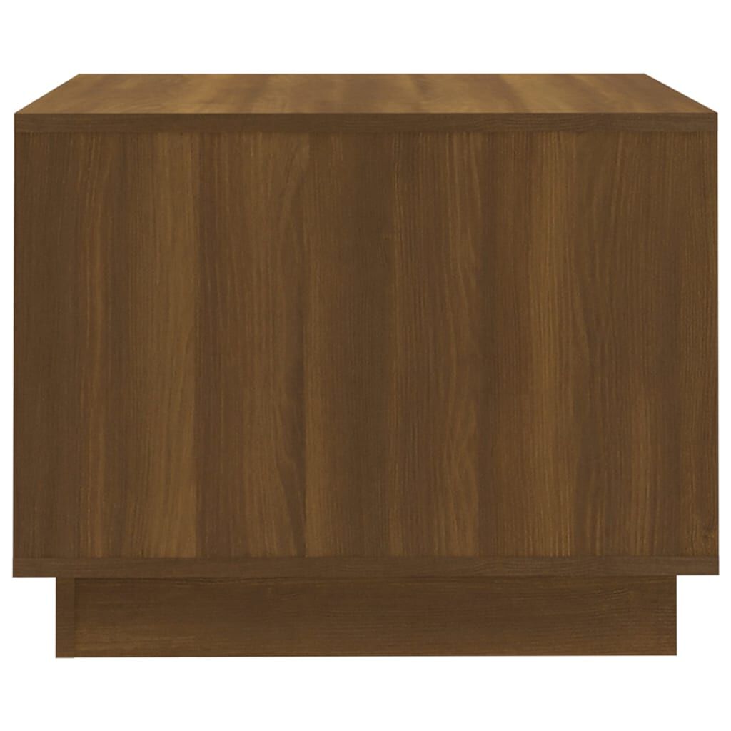 vidaXL Τραπεζάκι Σαλονιού Καφέ Δρυς 55 x 55 x 43 εκ. Μοριοσανίδα