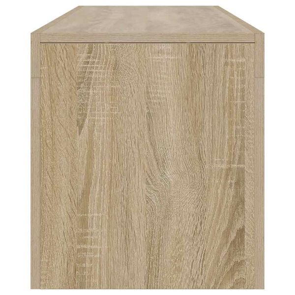 vidaXL Έπιπλο Τηλεόρασης με LED Sonoma Δρυς 140 x 36,5 x 40 εκ.