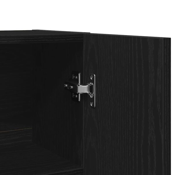vidaXL Ντουλάπι Πλυντηρίου Μαύρη Δρυς 70,5 x 25,5 x 90 εκ.