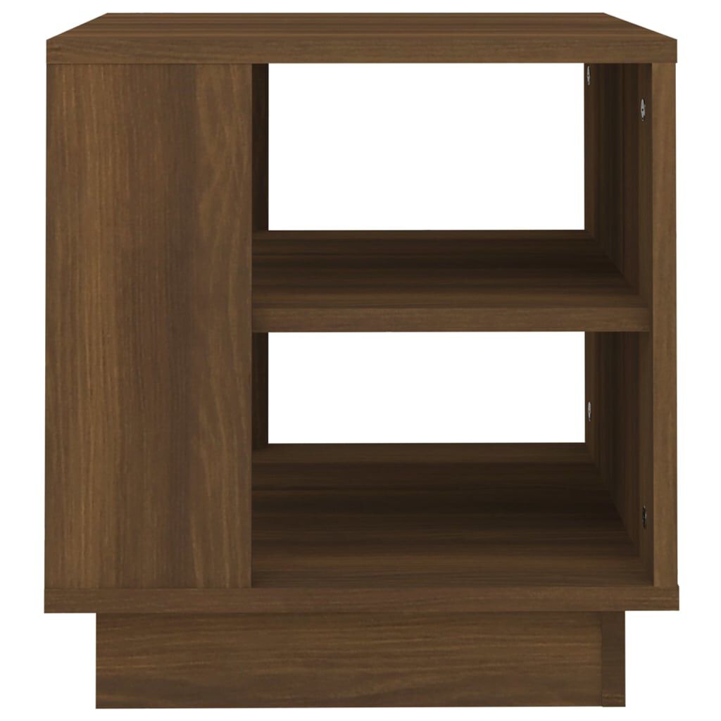 vidaXL Τραπεζάκι Σαλονιού Καφέ Δρυς 40x40x43 εκ. Επεξεργασμένο Ξύλο