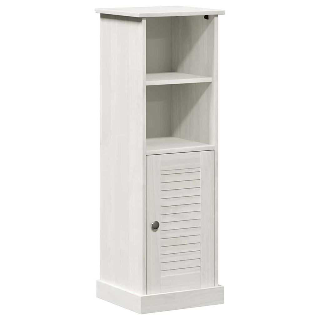 vidaXL Ντουλάπι Μπάνιου VIGO Λευκό 37 x 34 x 110 εκ Μασίφ ξύλο πεύκου