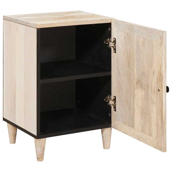 vidaXL Ντουλάπι Μπάνιου Λευκό 38 x 33.5 x 160 εκ Στερεό Ξύλο Μάνγκο