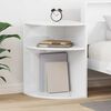 vidaXL End Table &Upsilon;&psi;&eta;&lambda;ή&sigmaf; &gamma;&upsilon;&alpha;&lambda;ά&delta;&alpha;&sigmaf; &lambda;&epsilon;&upsilon;&kappa;ό 39,7 x 39,7 x 60 &epsilon;&kappa;