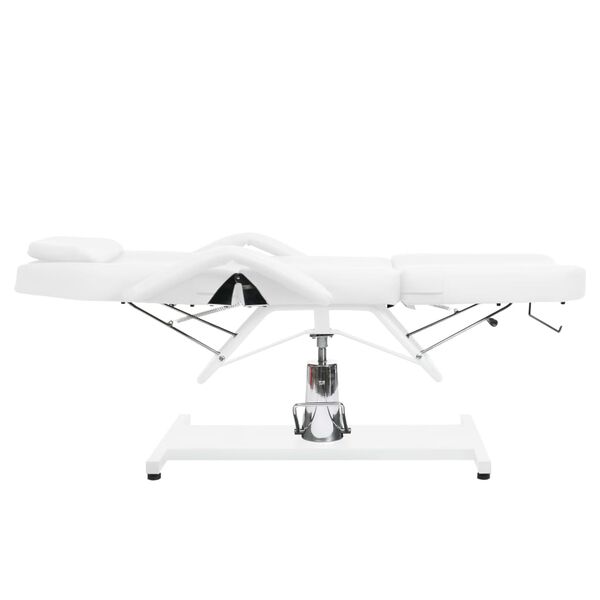 vidaXL Κρεβάτι - Πολυθρόνα Αισθητικής Λευκό 180 x 62 x (87-112) εκ.