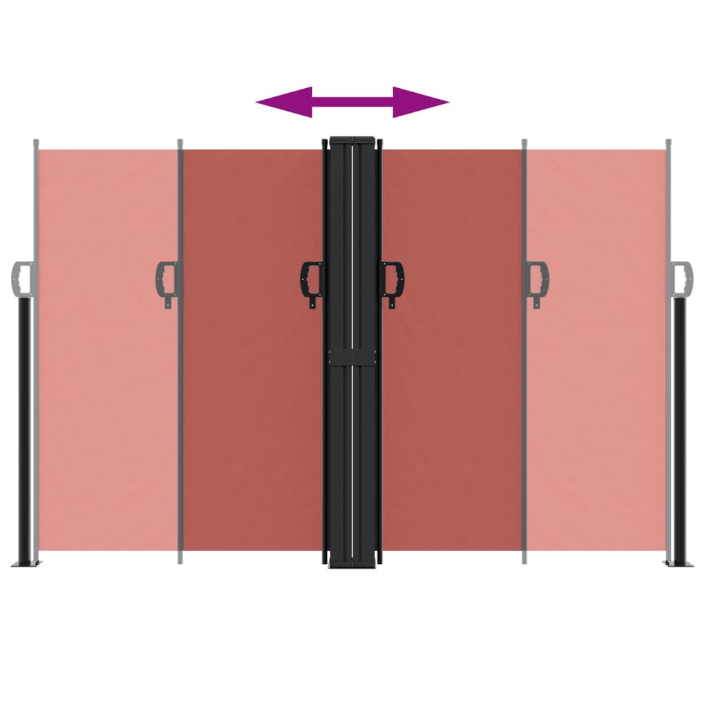 vidaXL Σκίαστρο Πλαϊνό Συρόμενο Τερακότα 160 x 1200 εκ.