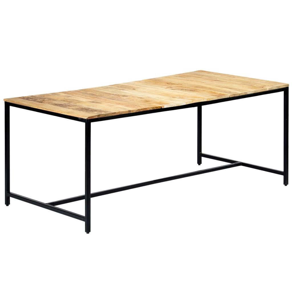 vidaXL Τραπεζαρία 180 x 90 x 75 εκ. από Μασίφ Ακατέργαστο Ξύλο Μάνγκο
