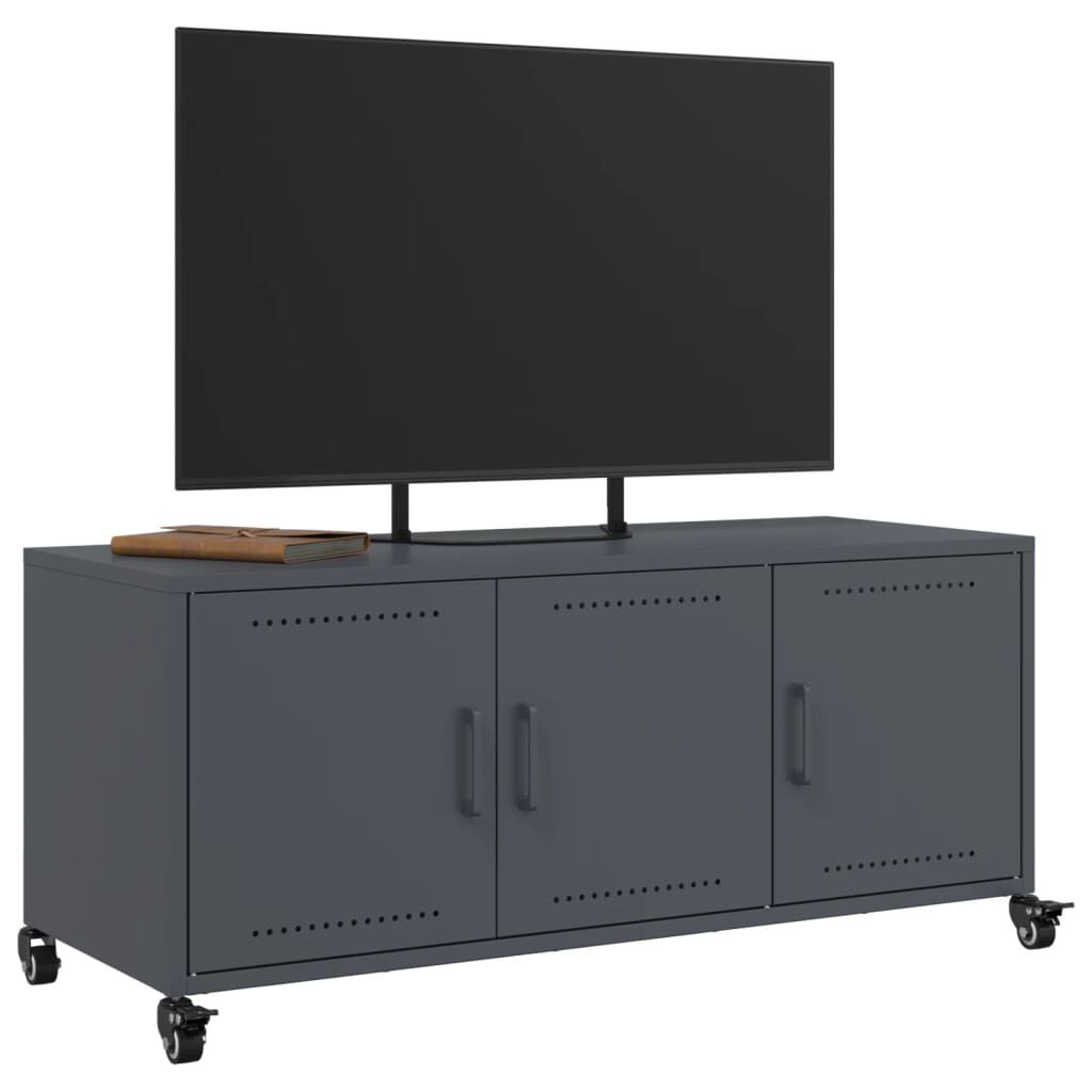 vidaXL Έπιπλο Τηλεόρασης Ανθρακί 100,5x39x43,5εκ. Ατσάλι