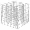 vidaXL Συρματοκιβώτιο-Γλάστρα Υπερυψωμένη 50x50x50 εκ. Γαλβ. Χάλυβας
