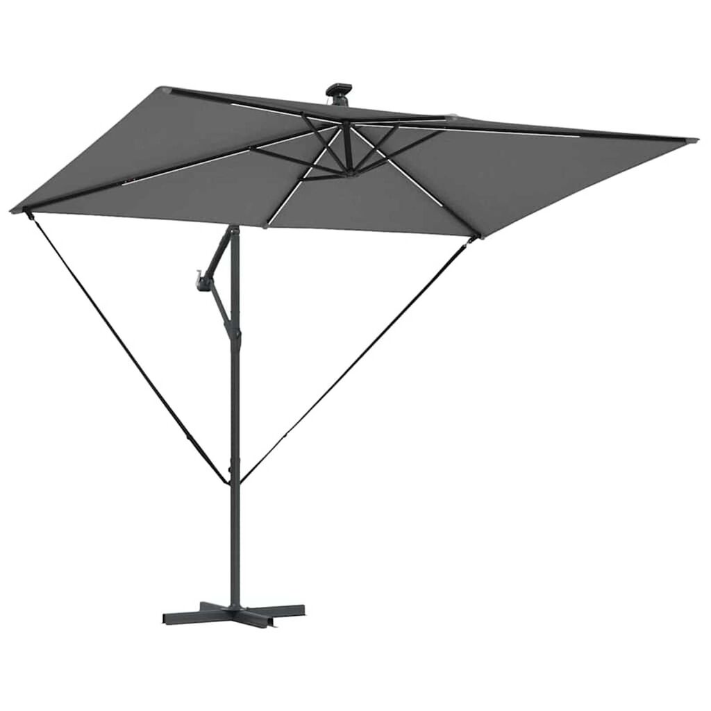 vidaXL Ομπρέλα Cantilever Banana Ανθρακί 294 x 200 x 254 εκ.