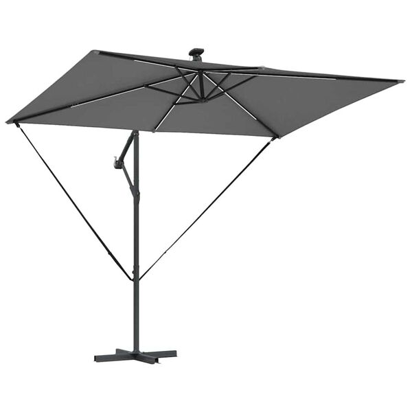 vidaXL Ομπρέλα Cantilever Banana Ανθρακί 294 x 200 x 254 εκ.