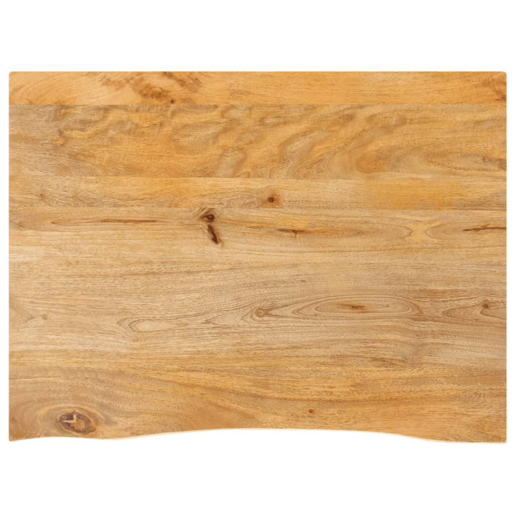 vidaXL Επιφάνεια Τραπεζιού 90x60x3,8 εκ. Live Edge Μασίφ Ξύλο Μάνγκο