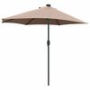 vidaXL Ομπρέλα Κήπου Taupe 294 x 150 x 223 εκ ύφασμα