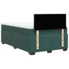 vidaXL Κρεβάτι Boxspring με Στρώμα Σκούρο Πράσινο 120x200εκ. Βελούδινο