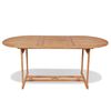 vidaXL Τραπέζι Κήπου 180 x 90 x 75 εκ. από Μασίφ Ξύλο Teak