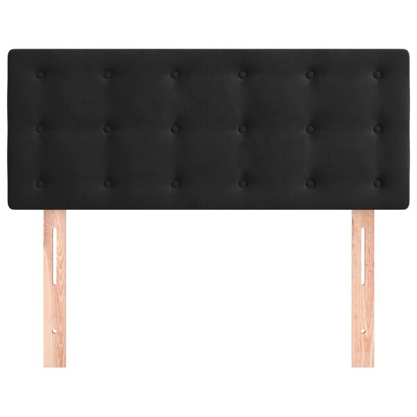 vidaXL Κεφαλάρι Κρεβατιού Μαύρο 90x5x78/88 εκ. Βελούδινο