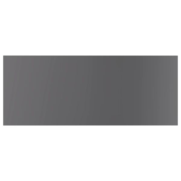 vidaXL Ράφια Βιβλιοθήκης 4 τεμ. Γυαλ. Γκρι 100x40x1,5 εκ. Μοριοσανίδα