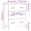 vidaXL Ντουλάπι Sonoma Δρυς 69,5 x 34 x 90 εκ. από Επεξεργασμένο Ξύλο