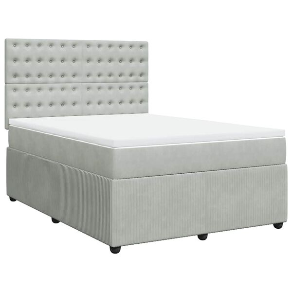 vidaXL &Kappa;&rho;&epsilon;&beta;ά&tau;&iota; Boxspring &mu;&epsilon; &Sigma;&tau;&rho;ώ&mu;&alpha; &Alpha;&nu;&omicron;&iota;&chi;&tau;ό &Gamma;&kappa;&rho;&iota; 140x200 &epsilon;&kappa;. &Beta;&epsilon;&lambda;&omicron;ύ&delta;&iota;&nu;&omicron;