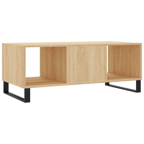vidaXL Τραπεζάκι Σαλονιού Sonoma Δρυς 102x50x40 εκ. από Επεξεργ. Ξύλο