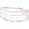 vidaXL Box Spring &kappa;&rho;&epsilon;&beta;ά&tau;&iota; &mu;&epsilon; &sigma;&tau;&rho;ώ&mu;&alpha; &sigma;&kappa;&omicron;ύ&rho;&omicron; &mu;&pi;&lambda;&epsilon; 100x220 cm &Beta;&epsilon;&lambda;&omicron;ύ&delta;&iota;&nu;&omicron;