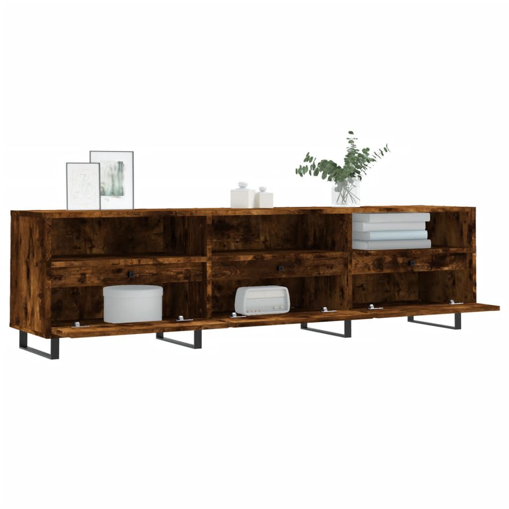 vidaXL Έπιπλο Τηλεόρασης Καπνιστή Δρυς 150x30x44,5 εκ. Επεξ. Ξύλο