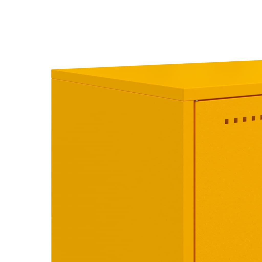 vidaXL Έπιπλο Τηλεόρασης Μουσταρδί Κίτρινο 100,5x39x43,5εκ. από Ατσάλι