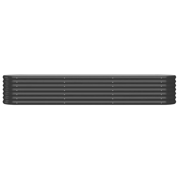 vidaXL Ζαρντινιέρα Ανθρακί 224x40x36 εκ Ατσάλι με Ηλεκτρ. Βαφή Πούδρας