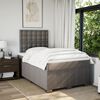 vidaXL &Kappa;&rho;&epsilon;&beta;ά&tau;&iota; Boxspring &mu;&epsilon; &Sigma;&tau;&rho;ώ&mu;&alpha; Taupe 120x190 &epsilon;&kappa;. &Upsilon;&phi;&alpha;&sigma;&mu;ά&tau;&iota;&nu;&omicron;