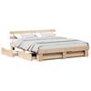 vidaXL Σκελετός Κρεβατιού Καφέ 180 x 200 cm Μασίφ ξύλο πεύκου