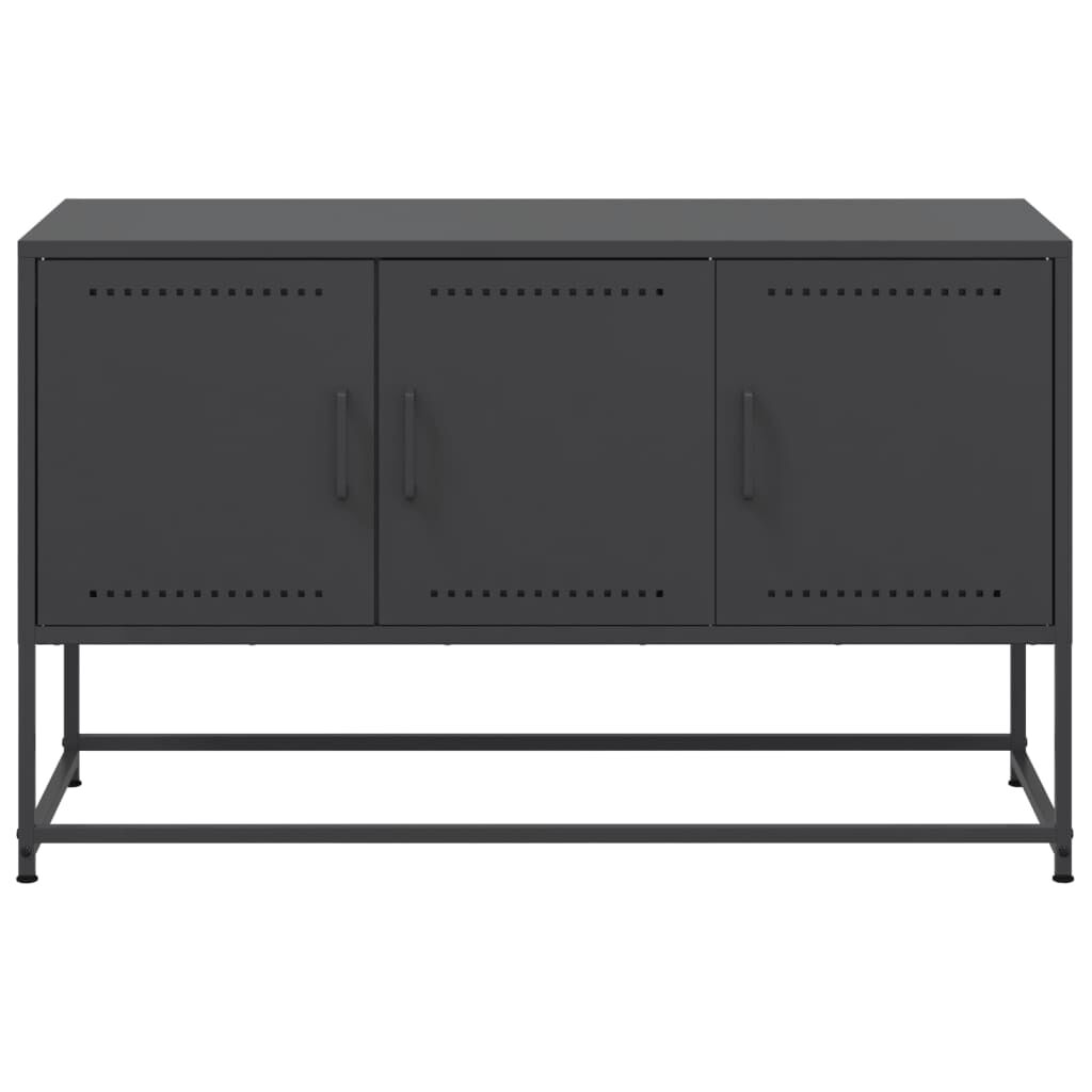 vidaXL Έπιπλο Τηλεόρασης Μαύρο 100,5x39x60,5 εκ. Ατσάλινο