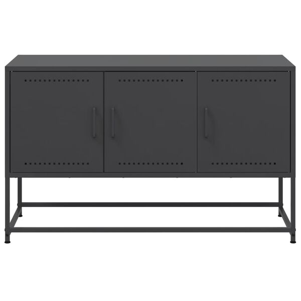 vidaXL Έπιπλο Τηλεόρασης Μαύρο 100,5x39x60,5 εκ. Ατσάλινο