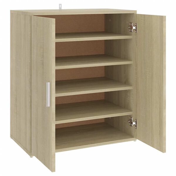 vidaXL Παπουτσοθήκη Sonoma Δρυς 60 x 35 x 70 εκ. από Επεξ. Ξύλο