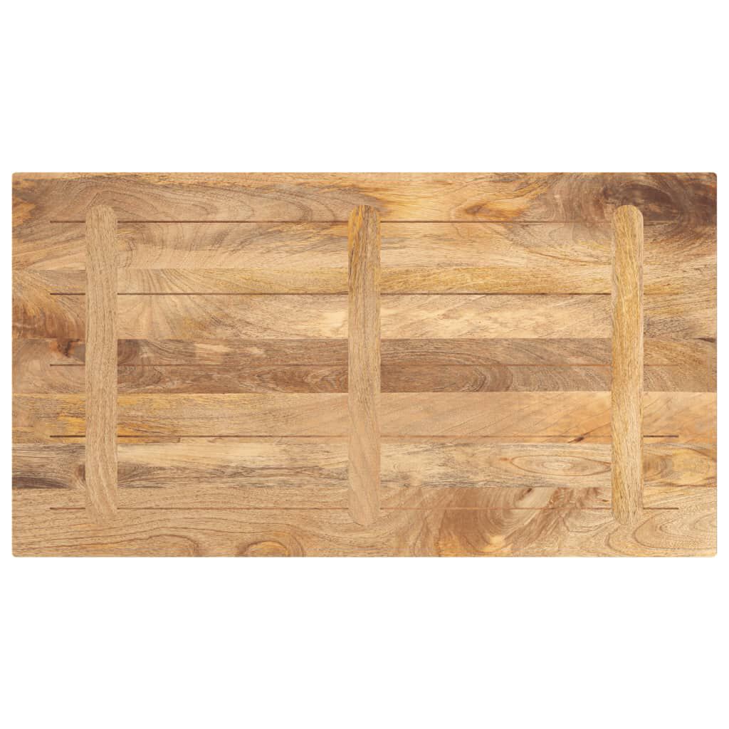 vidaXL Επιφάνεια Τραπεζιού Ορθογώνια 110x70x3,8 εκ. Μασίφ Ξύλο Μάνγκο
