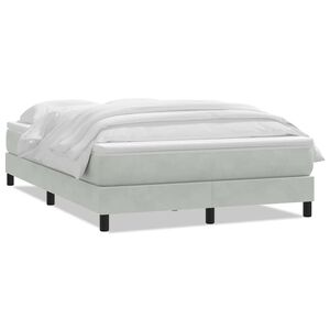 vidaXL &Kappa;&rho;&epsilon;&beta;ά&tau;&iota; Boxspring &mu;&epsilon; &Sigma;&tau;&rho;ώ&mu;&alpha; &Alpha;&nu;&omicron;&iota;&chi;&tau;ό &Gamma;&kappa;&rho;&iota; 160x220 &epsilon;&kappa;. &Beta;&epsilon;&lambda;&omicron;ύ&delta;&iota;&nu;&omicron;