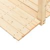 vidaXL Γέφυρα Κήπου με Κάγκελα 150x67x56 εκ. Μασίφ Ξύλο Ερυθρελάτης